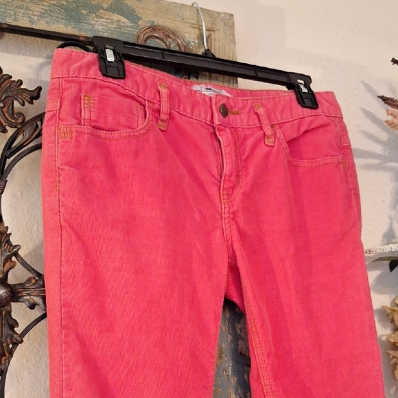 Free People Salmon Corduroy Straight Leg Pants. Excellent Condition Size 28 - Picture 8 of 14